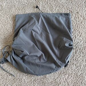 Gray Drawstring Skirt